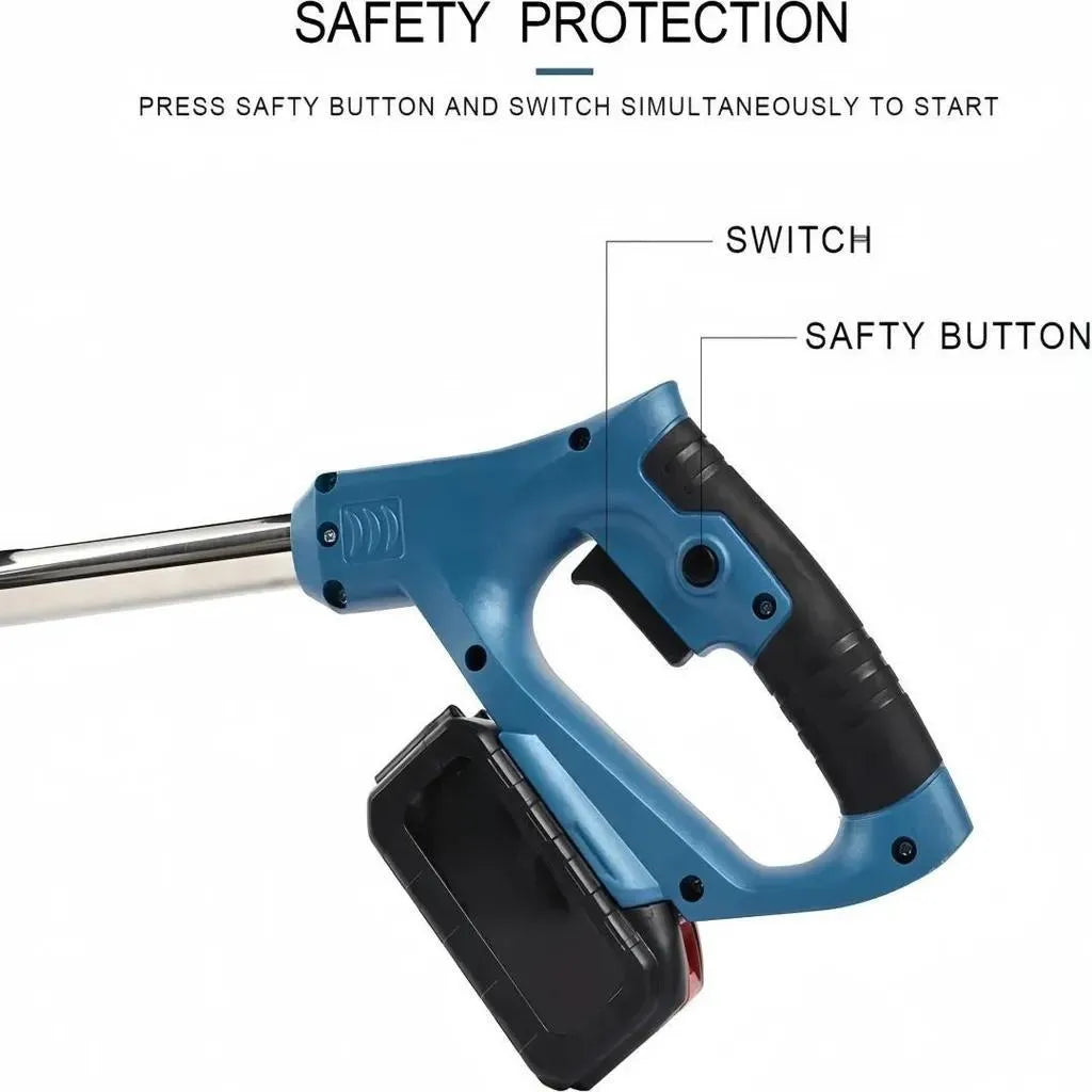 Mobiustream 21V Akku-Rasentrimmer RT-4792 – 2 Akkus, Blau – Produktdetail 5