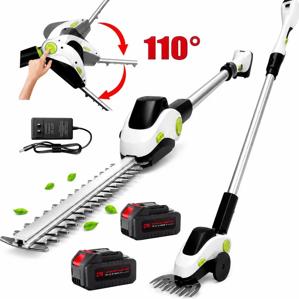 Mobiustream 3-in-1 Akku-Heckenschere HS-1765 – 2 Akkus – Produktansicht