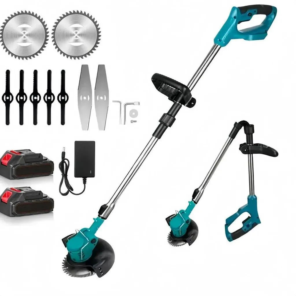 Mobiustream 21V Akku-Rasentrimmer RT-9269 – 2 Akkus, Blau – Produktansicht