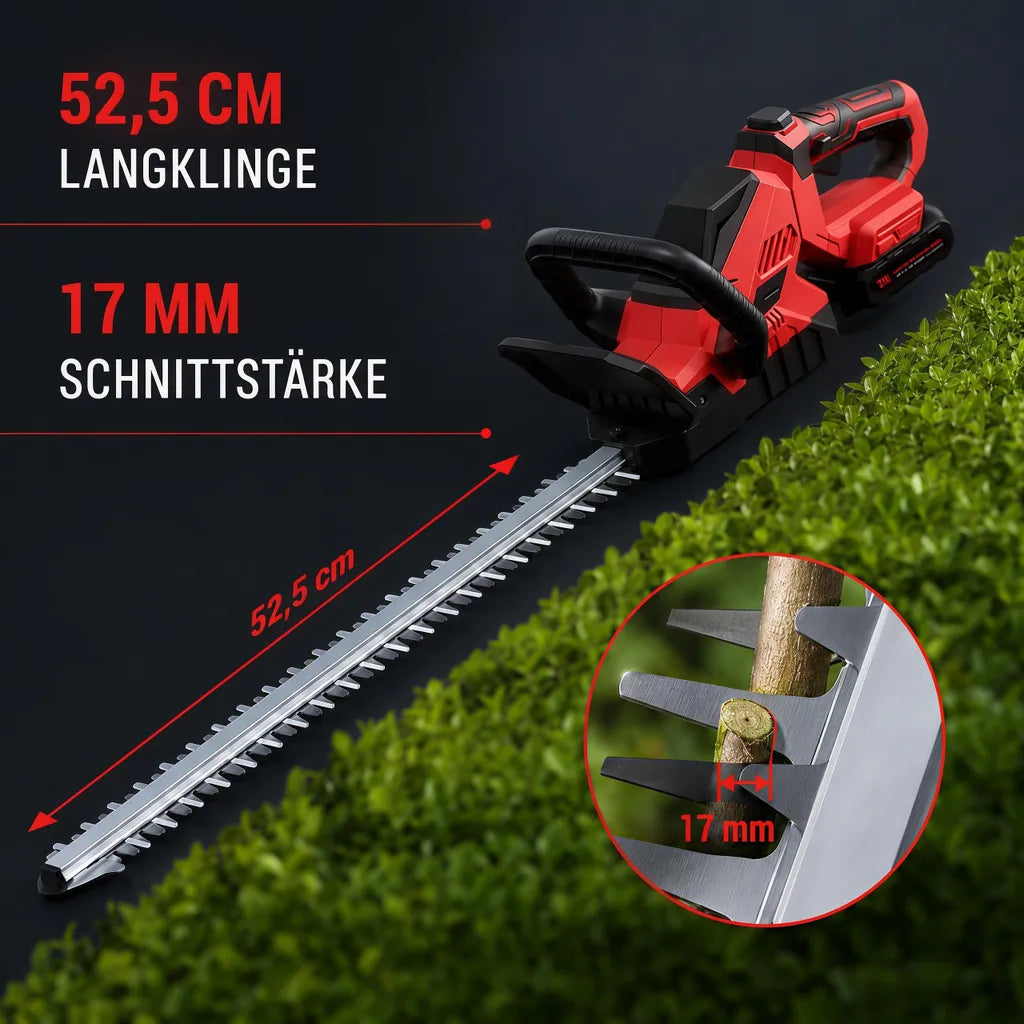 Mobiustream 21V Akku-Heckenschere HS-0362 – 2 Akkus – Produktdetail 4