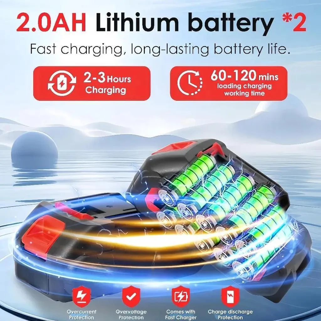 Mobiustream 21V 3-in-1 Akku-Rasentrimmer RT-2182 – 2 Akkus – Produktdetail 3