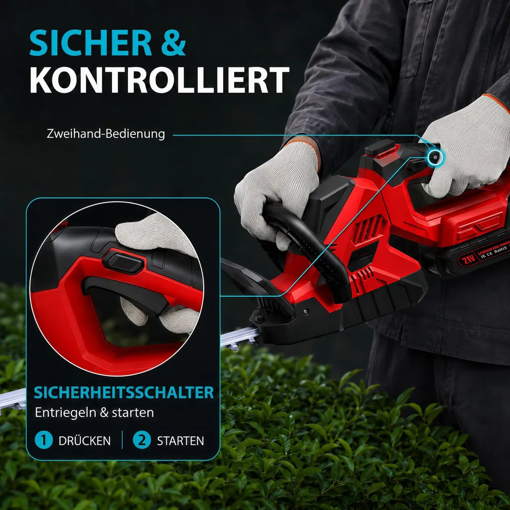 Mobiustream 21V Akku-Heckenschere HS-0362 – 2 Akkus – Produktdetail 5