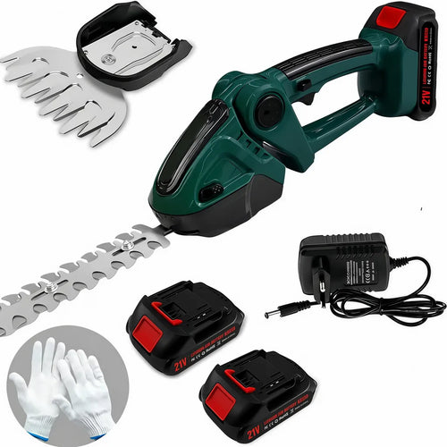 Mobiustream 21V 2-in-1 Akku-Heckenschere HS-8576 – 2 Akkus – Produktansicht
