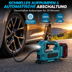 Mobiustream 21V Akku-Luftkompressor LP-9700 – Blau – Produktdetail 3