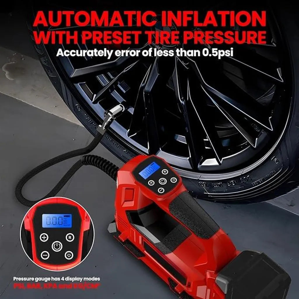Mobiustream 18V Akku-Luftkompressor LP-1703 – Makita-kompatibel, ohne Akku, Rot – Produktdetail 5