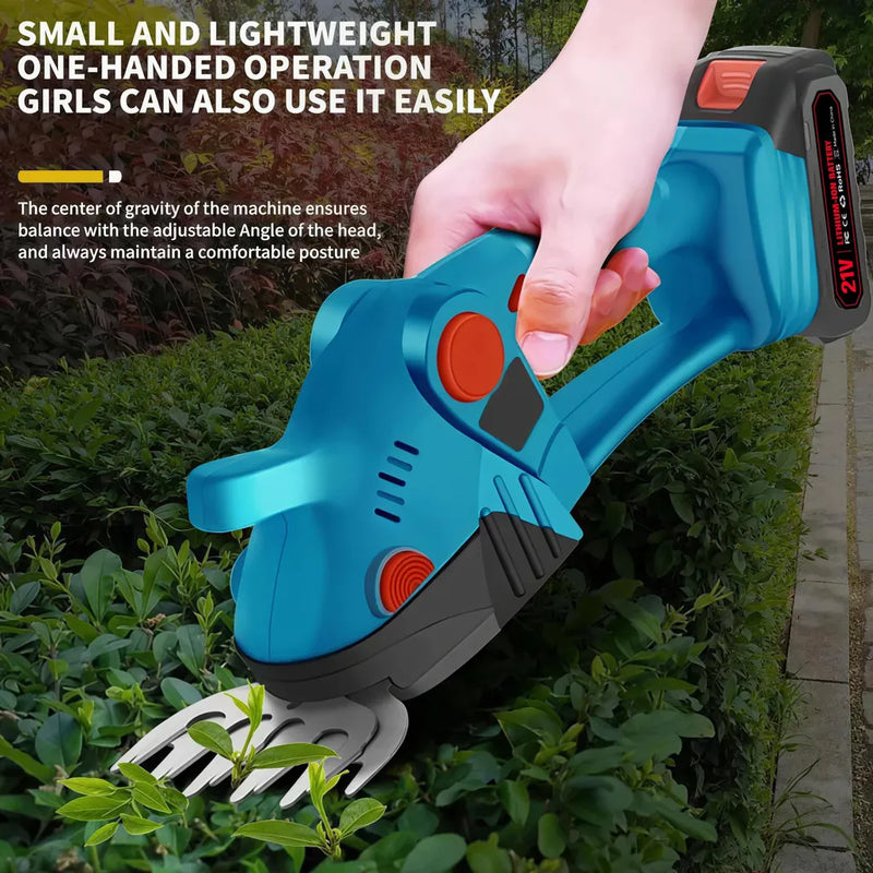 Mobiustream 21V 2-in-1 Akku-Heckenschere HS-6254 – Blau – Produktdetail 5