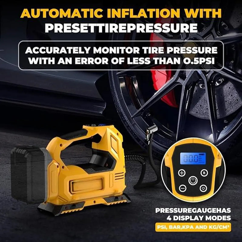 Mobiustream 18V Akku-Luftkompressor LP-1710 – Makita-kompatibel, ohne Akku, Gelb – Produktdetail 5