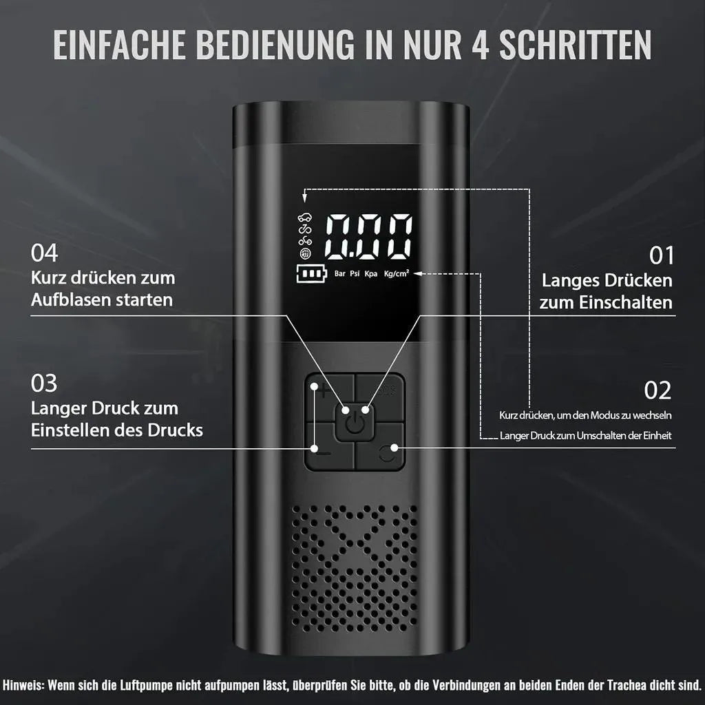 Mobiustream 12V Akku-Luftkompressor LP-7394 – Produktdetail 4