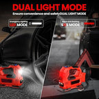 Mobiustream 18V Akku-Luftkompressor LP-1703 – Makita-kompatibel, ohne Akku, Rot – Produktdetail 6