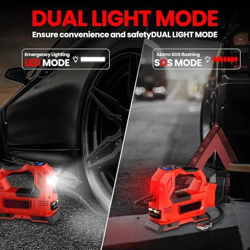 Mobiustream 18V Akku-Luftkompressor LP-1703 – Makita-kompatibel, ohne Akku, Rot – Produktdetail 6