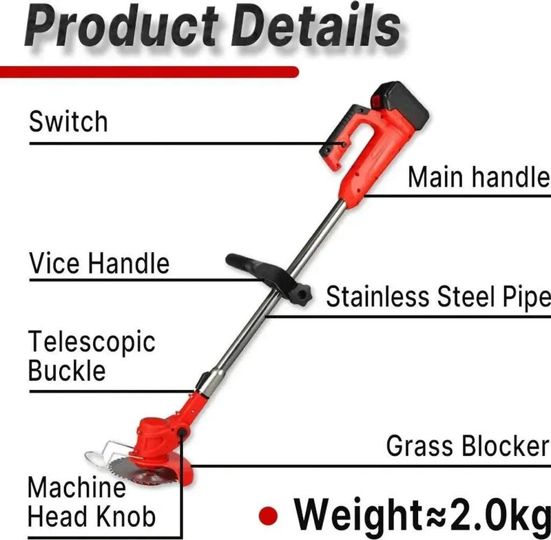 Mobiustream 21V Akku-Rasentrimmer RT-4891 – 2 Akkus – Produktdetail 6