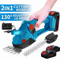 Mobiustream 21V 2-in-1 Akku-Heckenschere HS-6254 – Blau – Produktansicht