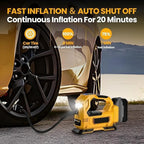 Mobiustream 18V Akku-Luftkompressor LP-1710 – Makita-kompatibel, ohne Akku, Gelb – Produktdetail 3