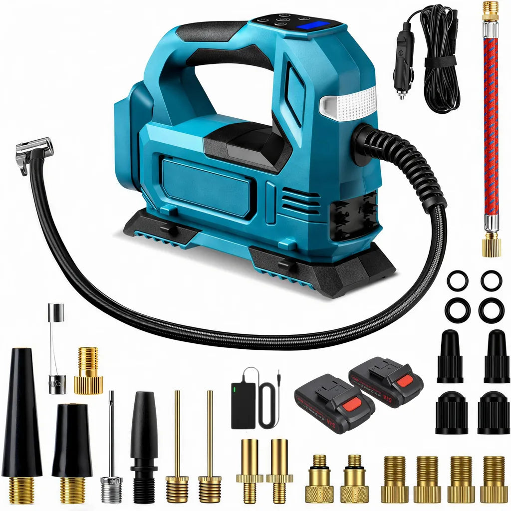 Mobiustream 21V Akku-Luftkompressor LP-9700 – Blau – Produktansicht