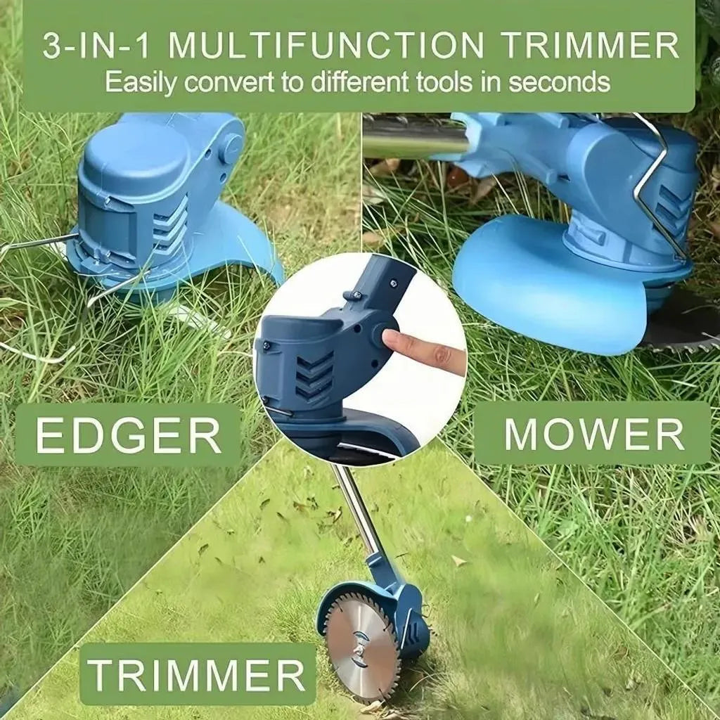 Mobiustream 21V Akku-Rasentrimmer RT-4792 – 2 Akkus, Blau – Produktdetail 3