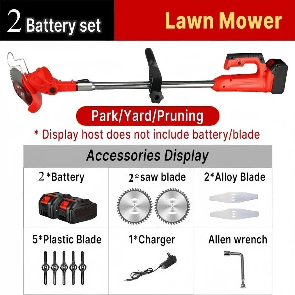 Mobiustream 21V 3-in-1 Akku-Rasentrimmer RT-4808 – 2 Akkus, Rot – Produktdetail 6