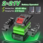 Mobiustream 21V 3-in-1 Akku-Rasentrimmer RT-2175 – 2 Akkus, Grün – Produktdetail 4