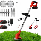 Mobiustream 21V Akku-Rasentrimmer RT-8873 – 2 Akkus, Rot – Produktansicht