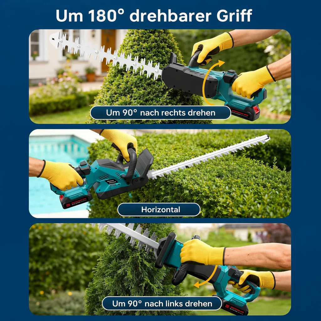 Mobiustream 21V Akku-Heckenschere HS-9762 – 2 Akkus – Produktdetail 2