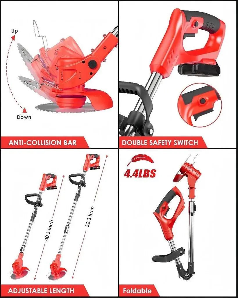 Mobiustream 21V 3-in-1 Akku-Rasentrimmer RT-2182 – 2 Akkus – Produktdetail 7