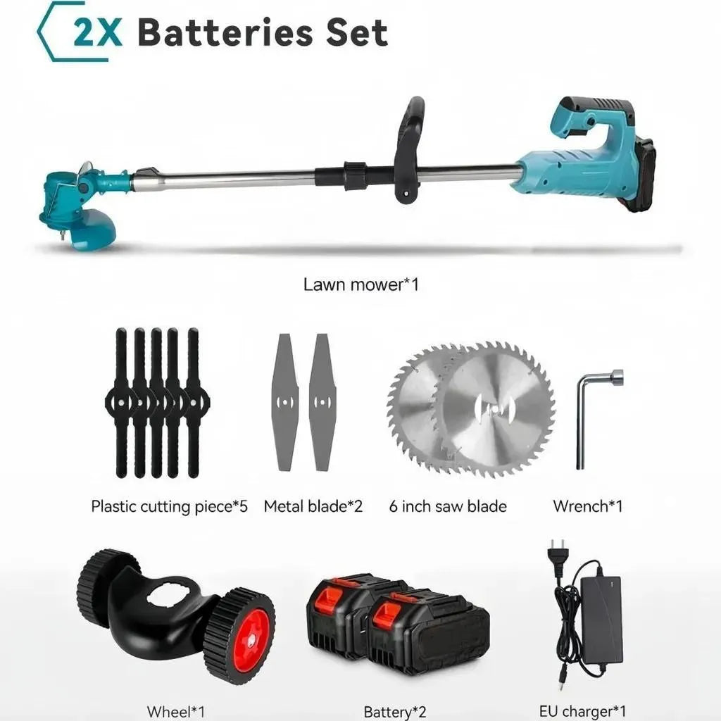 Mobiustream 21V 3-in-1 Akku-Rasentrimmer RT-8910 – 2 Akkus, Blau – Produktdetail 7