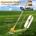 Mobiustream 21V 4-in-1 Akku-Rasentrimmer RT-6704 – 2 Akkus, Gelb – Produktdetail 6