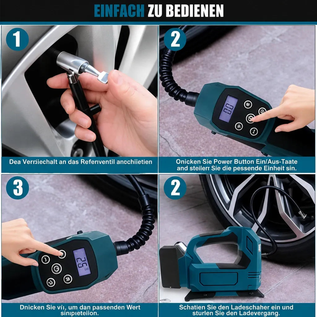 Mobiustream 18V Akku-Luftkompressor LP-1680 – Makita-kompatibel – Produktdetail 8
