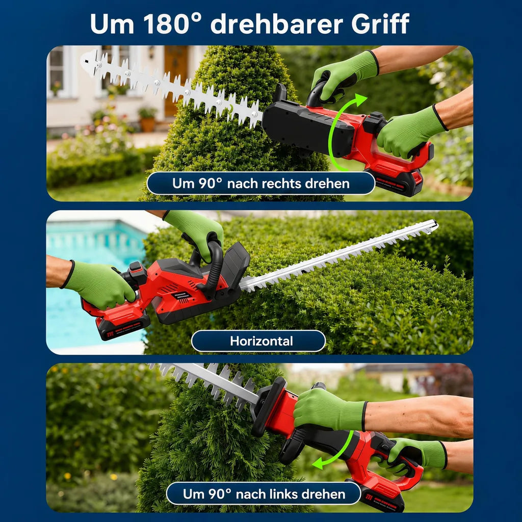 Mobiustream 21V Akku-Heckenschere HS-0355 – 2 Akkus – Produktdetail 2