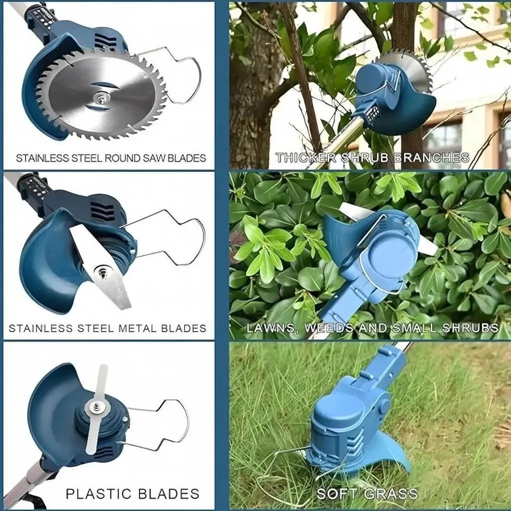 Mobiustream 21V Akku-Rasentrimmer RT-4792 – 2 Akkus, Blau – Produktdetail 2
