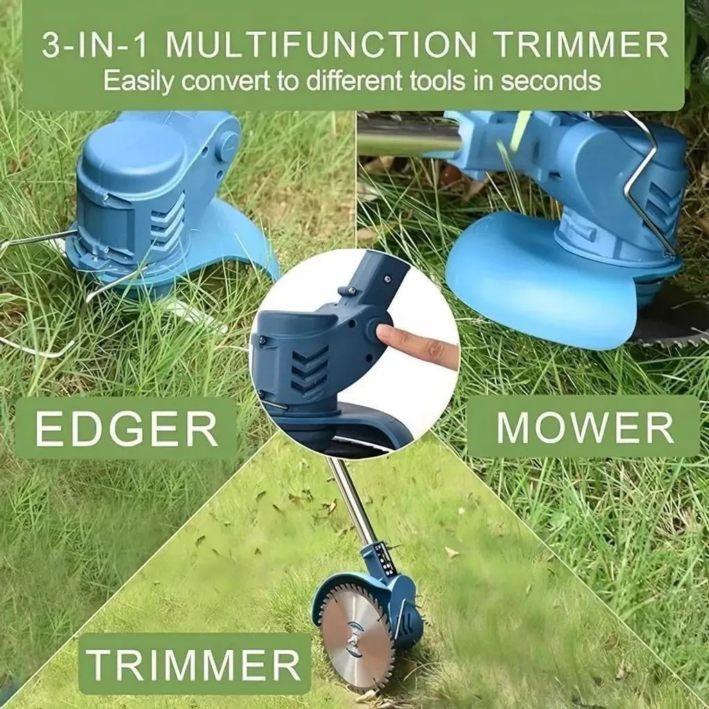 Mobiustream 21V Akku-Rasentrimmer RT-9269 – 2 Akkus, Blau – Produktdetail 2