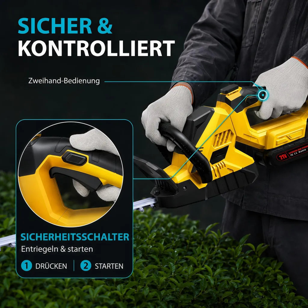 Mobiustream 21V Akku-Heckenschere HS-0379 – 2 Akkus – Produktdetail 5