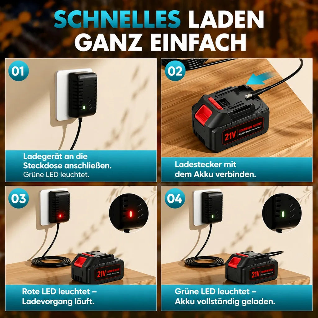 Ladedarstellung aus der Produktgalerie des Laubbläsers