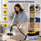 Gelber Dampfreiniger mit 1,6-Liter-Tank – Ansicht 2