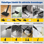 Gelber Dampfreiniger mit 1,6-Liter-Tank – Ansicht 8