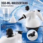 Handdampfreiniger in Weiß-Schwarz – Produktansicht 4