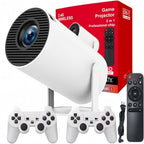 Gaming-Projektor mit zwei Controllern – Ansicht 1