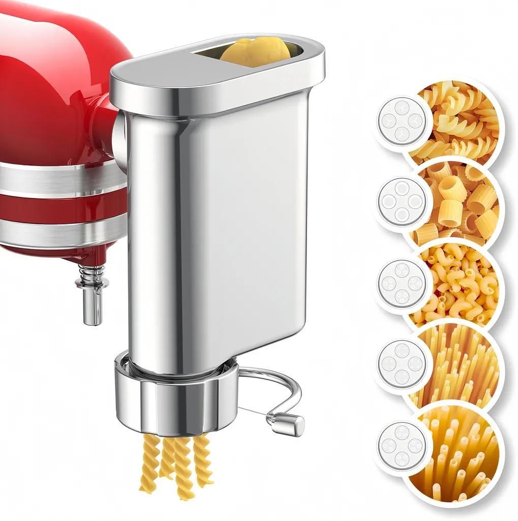 Pasta-Aufsatz – Produktansicht; Küchenmaschine nicht enthalten