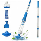 Blauer Poolsauger mit Teleskopstange – Produktansicht 1
