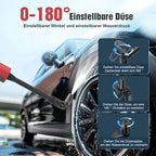 Verstellbare Sprühdüse der rot-grauen Wassersprühpistole