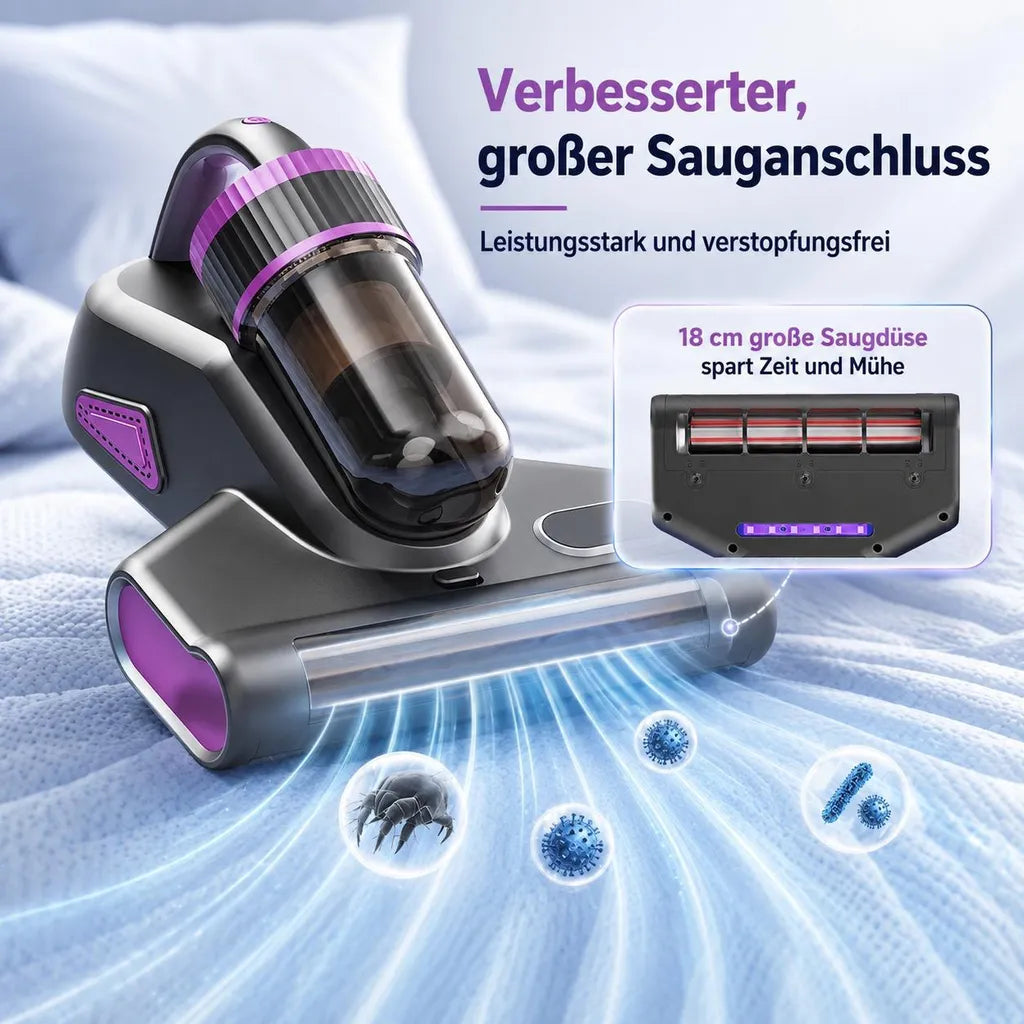 Saugöffnung und Gehäuse des Hand-Milbensaugers
