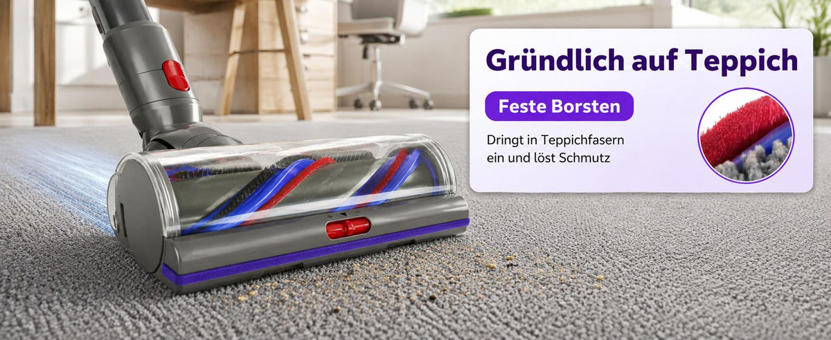 Bodendüse bei der Teppichreinigung