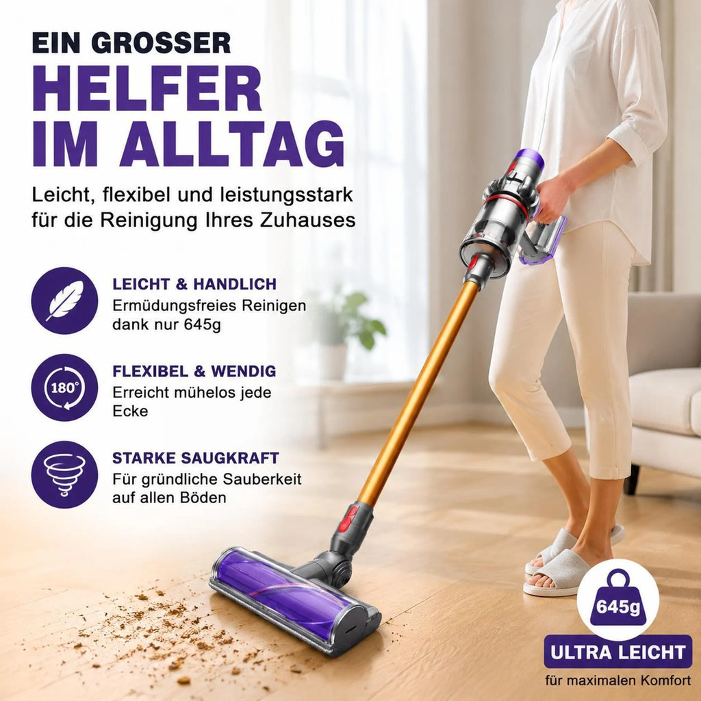Bodendüse in einer Anwendungsszene; Staubsauger separat