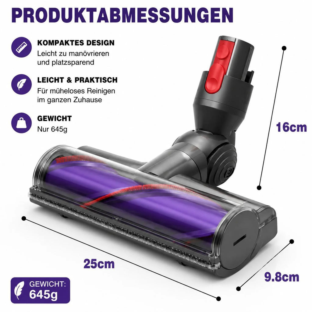 Abmessungen der Bodendüse