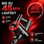 Roter Akku-Staubsauger – Produktdetails