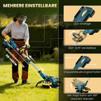 Rasentrimmer mit Rollenfahrwerk – Produkt- und Detailansicht