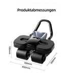 Schwarzer Vier-Rad-Bauchroller ohne Display – Ansicht 8; Smartphone nicht enthalten