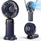Blauer faltbarer Mini-Handventilator